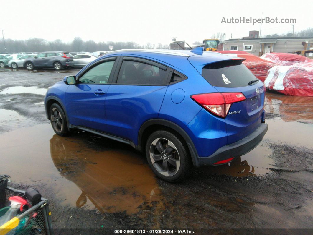 2018 Honda Hr-v Ex-l Blue vin: 3CZRU6H77JM727533