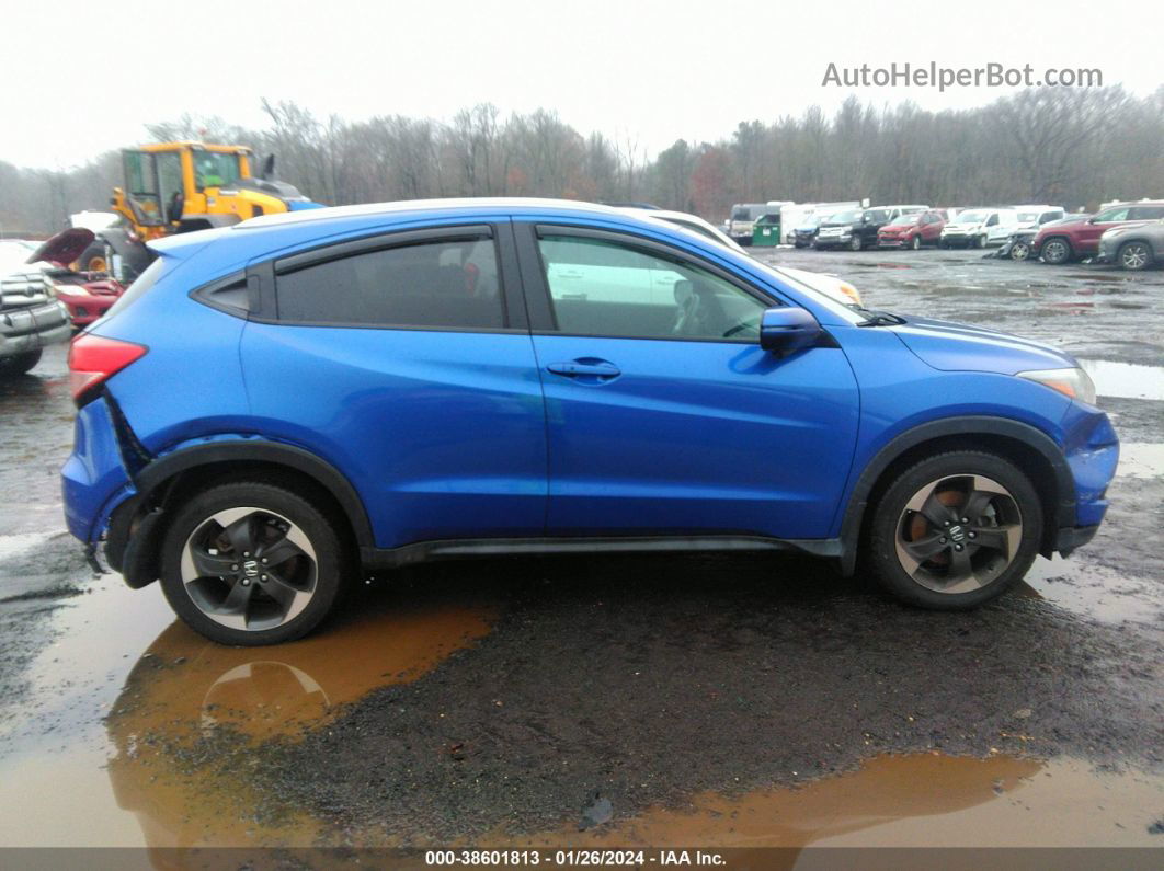 2018 Honda Hr-v Ex-l Blue vin: 3CZRU6H77JM727533