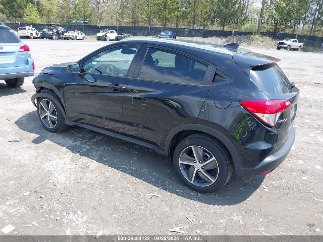 2021 Honda Hr-v Awd Ex-l Black vin: 3CZRU6H77MM703494