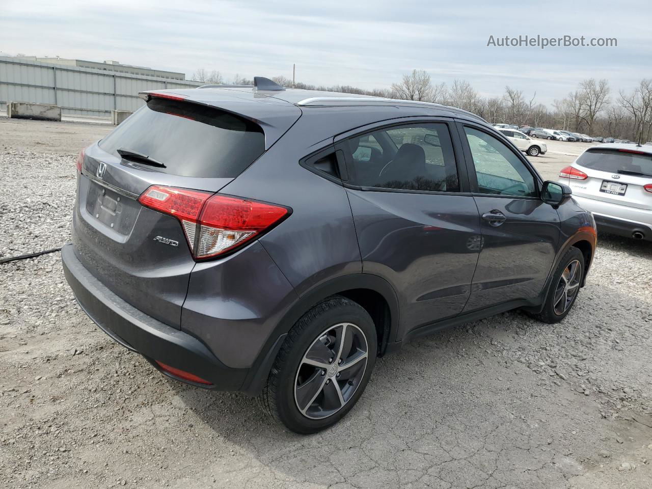 2021 Honda Hr-v Exl Gray vin: 3CZRU6H77MM738486