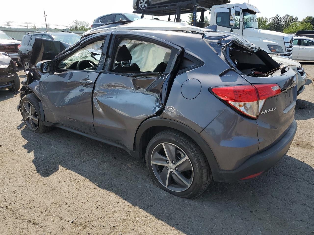 2021 Honda Hr-v Exl Gray vin: 3CZRU6H77MM745390