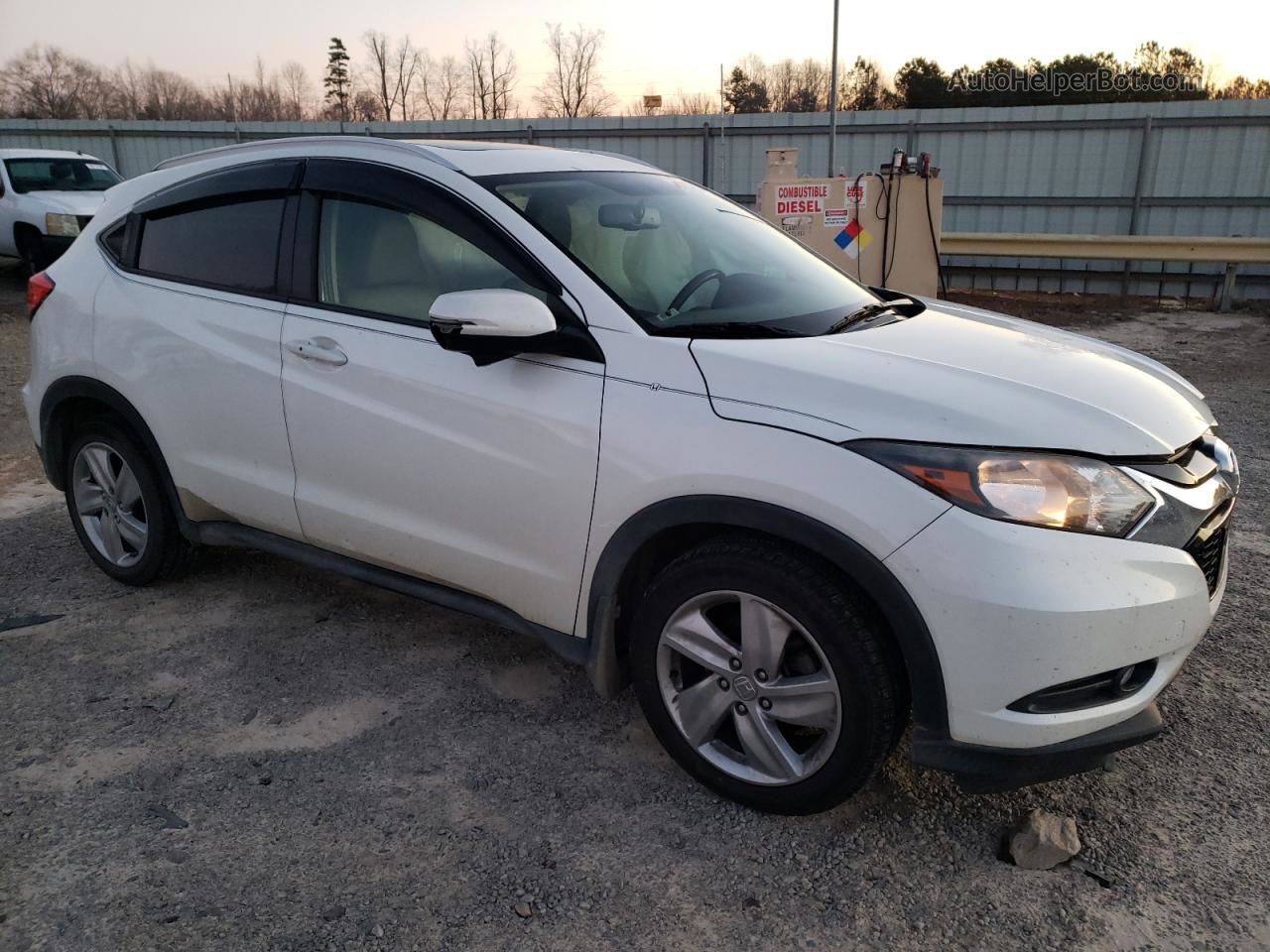 2016 Honda Hr-v Exl White vin: 3CZRU6H78GM701371