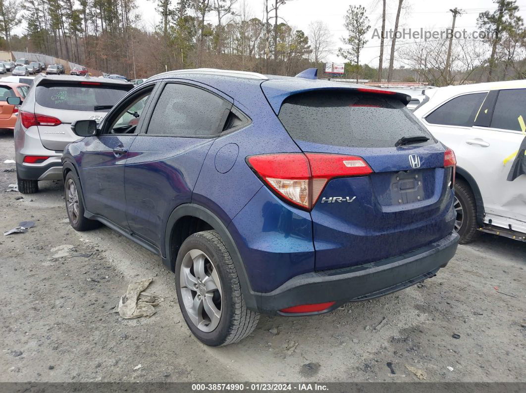 2016 Honda Hr-v Ex-l Blue vin: 3CZRU6H78GM706134