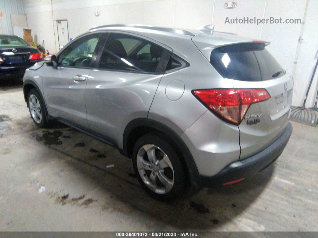 2016 Honda Hr-v Ex-l W/navi Silver vin: 3CZRU6H78GM735259