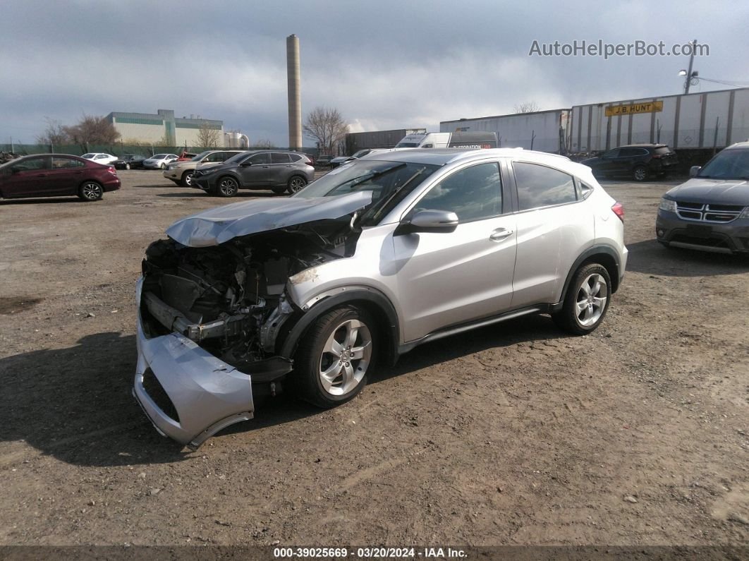 2016 Honda Hr-v Ex-l Silver vin: 3CZRU6H78GM739926