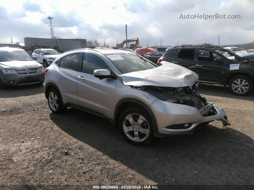 2016 Honda Hr-v Ex-l Silver vin: 3CZRU6H78GM739926