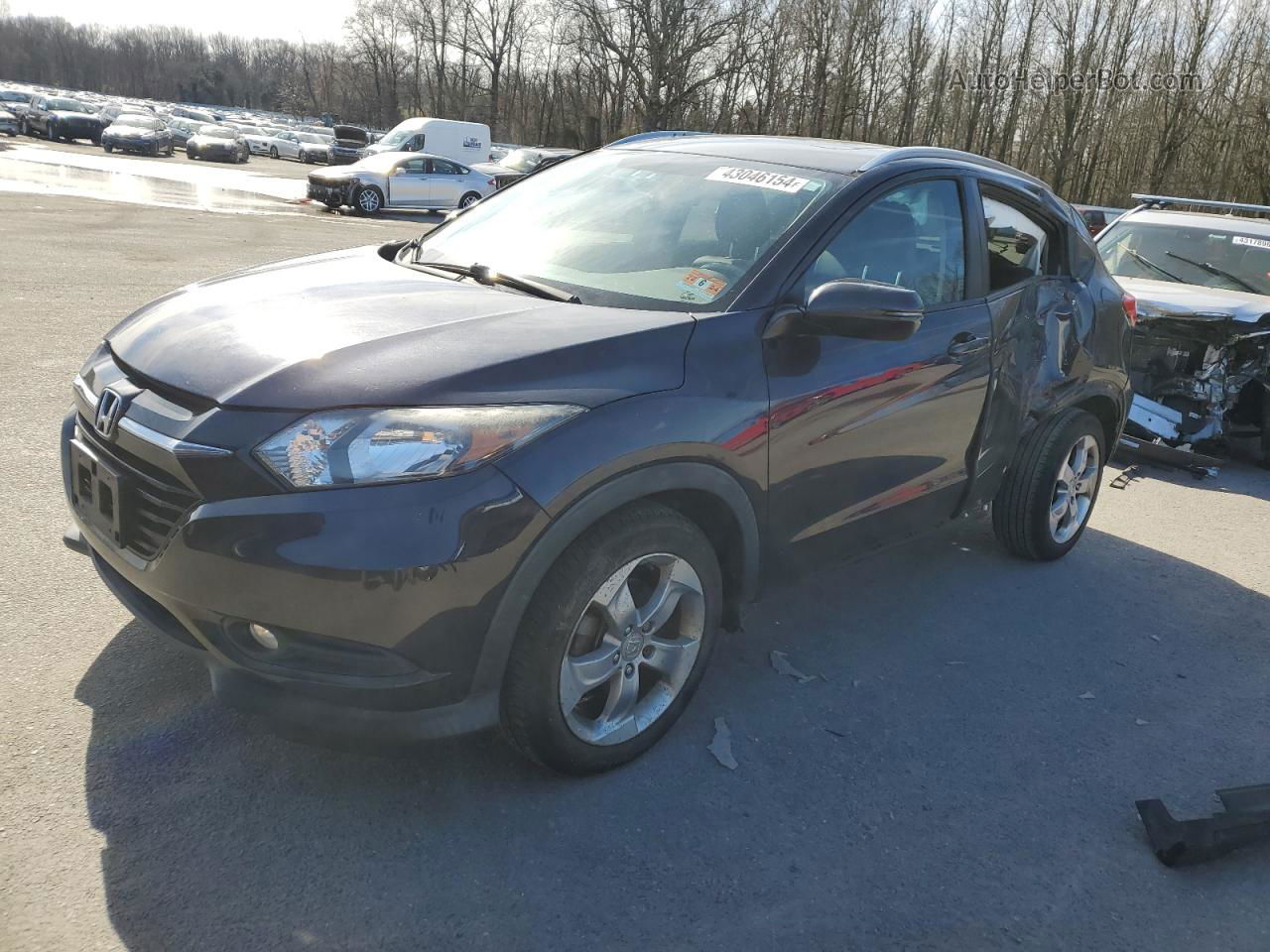 2017 Honda Hr-v Exl Gray vin: 3CZRU6H78HM705454