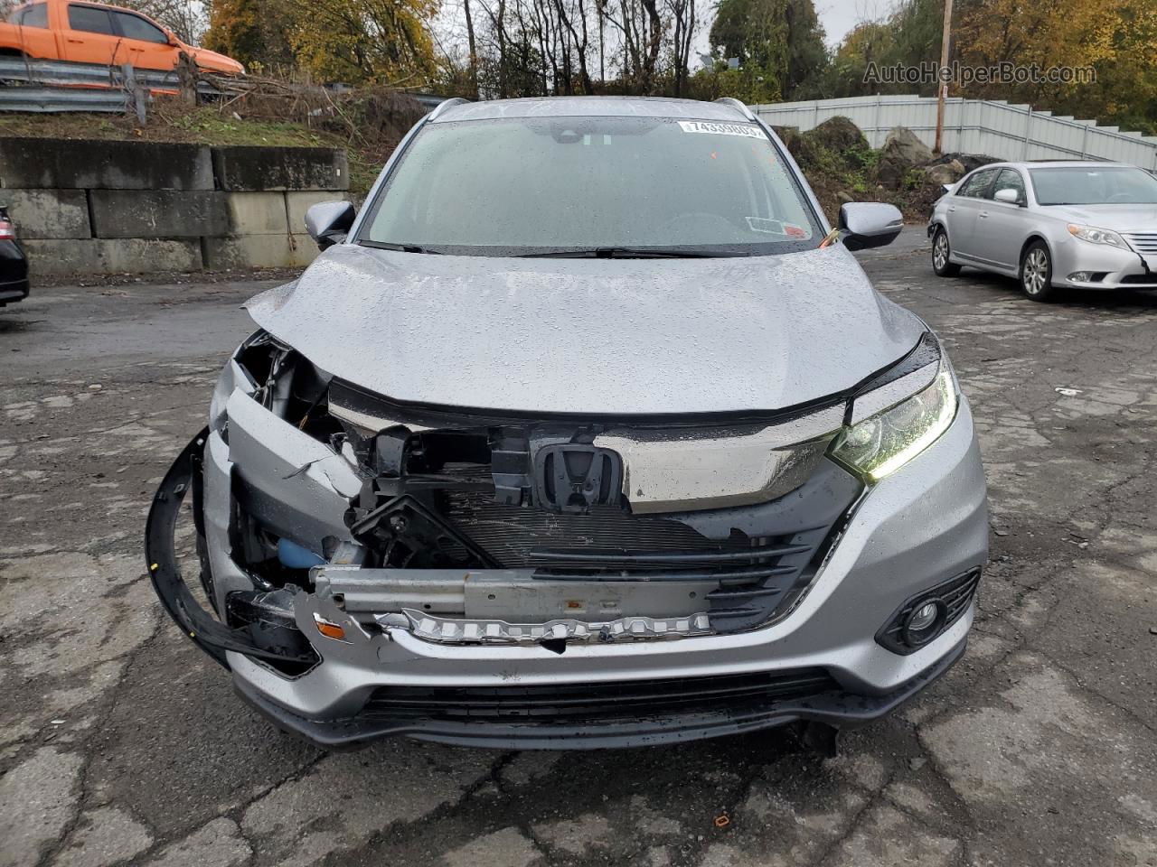 2019 Honda Hr-v Exl Silver vin: 3CZRU6H78KM715232