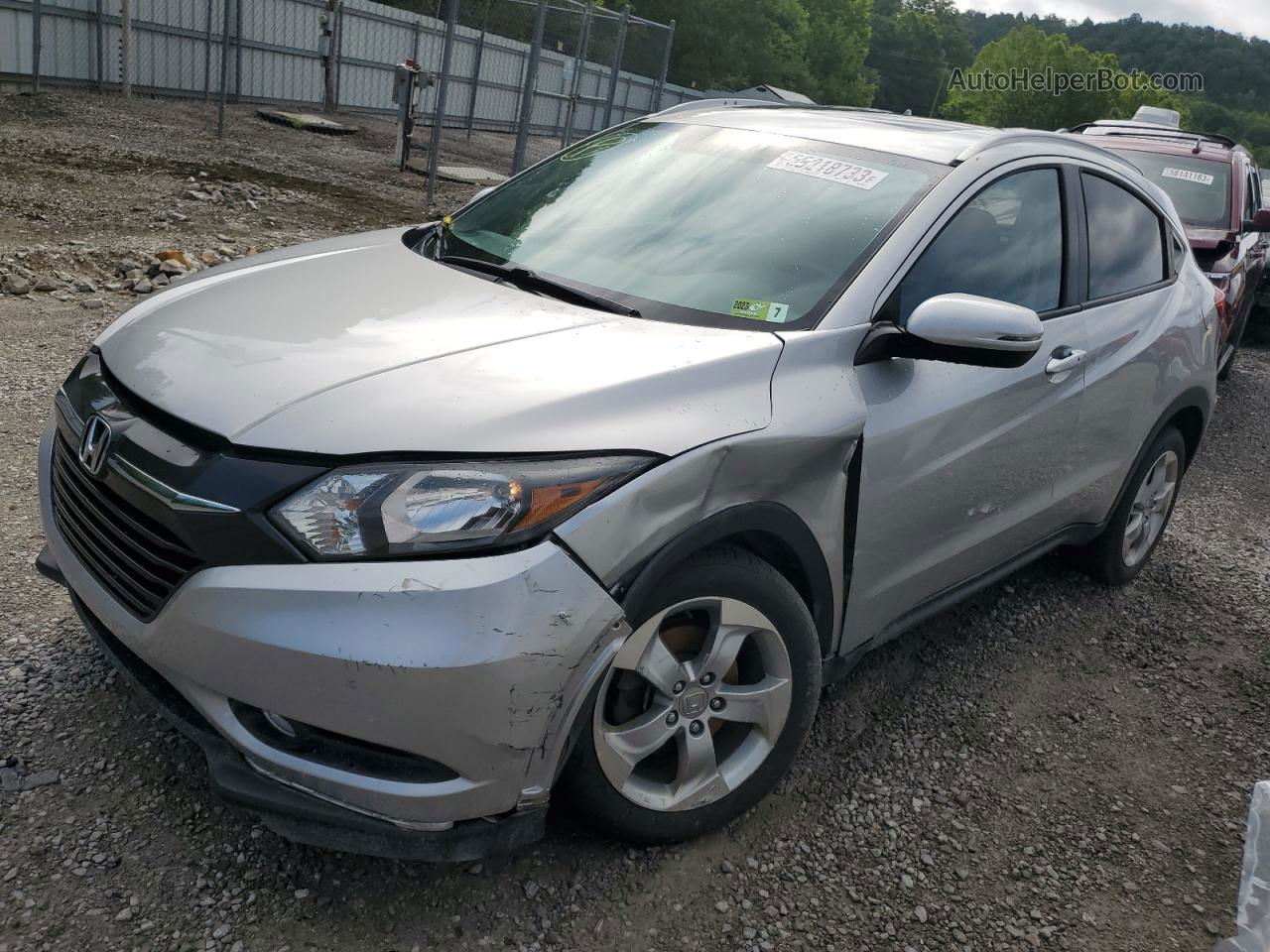 2016 Honda Hr-v Exl Silver vin: 3CZRU6H79GM756010