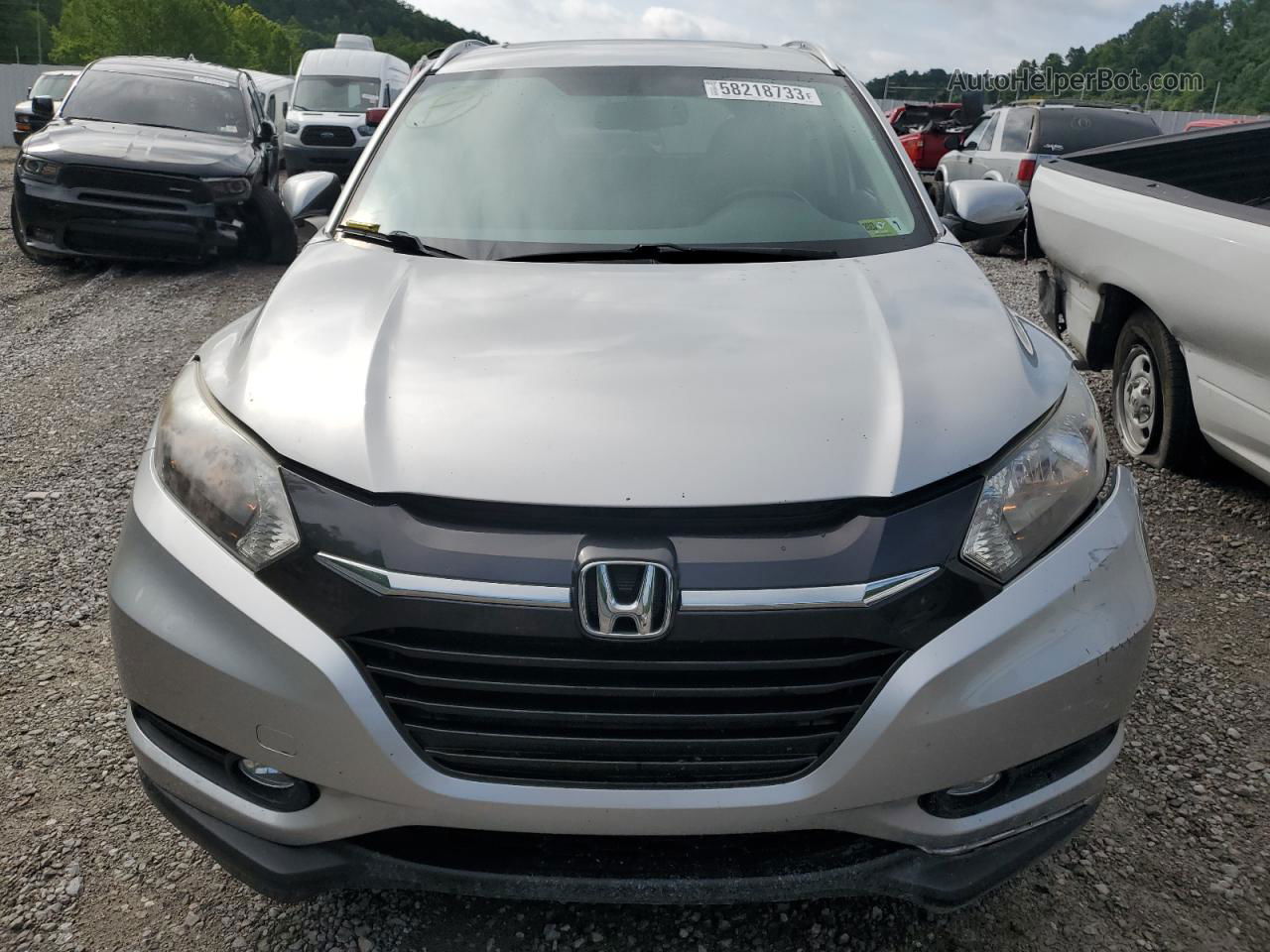 2016 Honda Hr-v Exl Silver vin: 3CZRU6H79GM756010