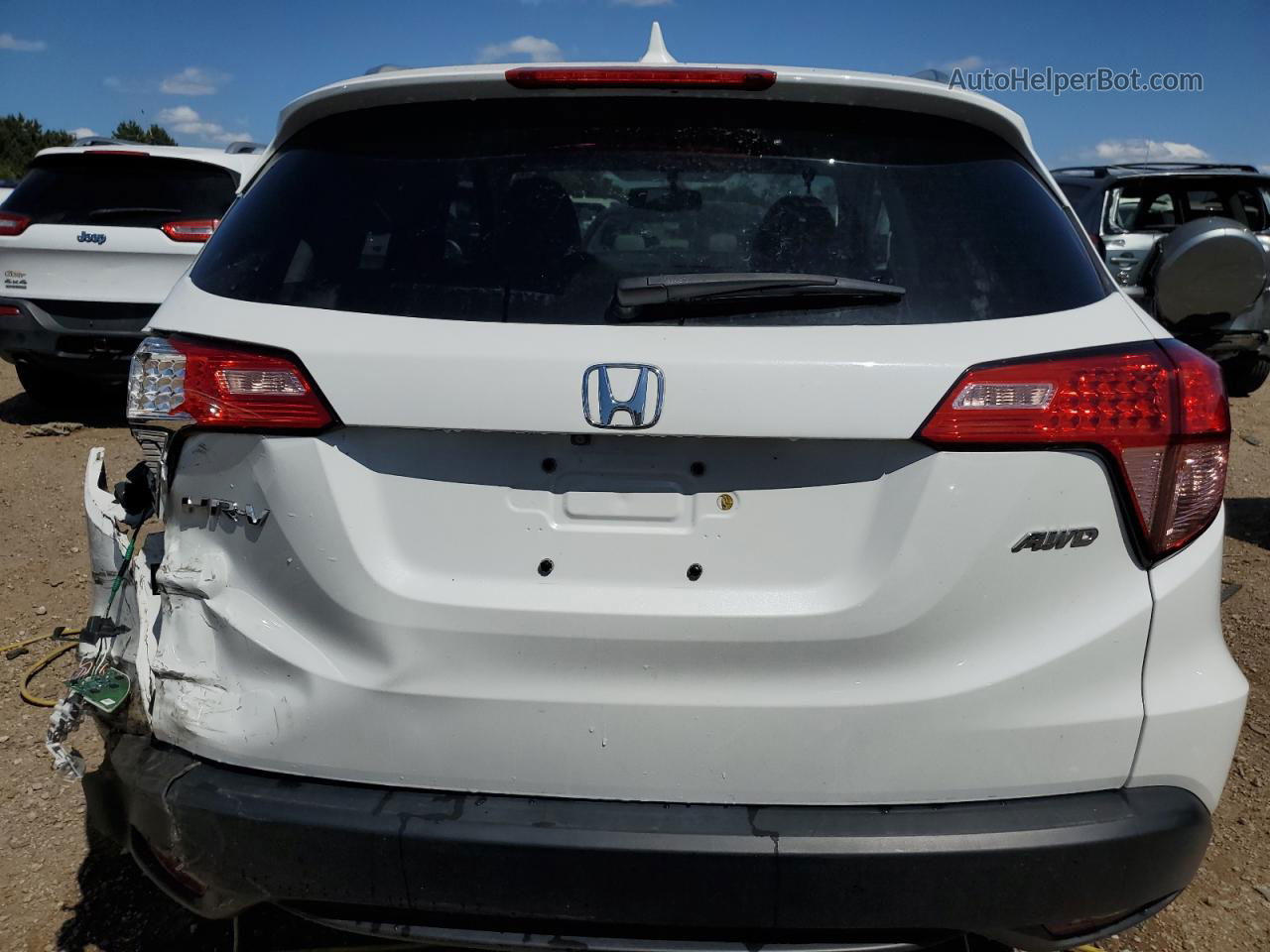 2018 Honda Hr-v Exl White vin: 3CZRU6H79JM722351