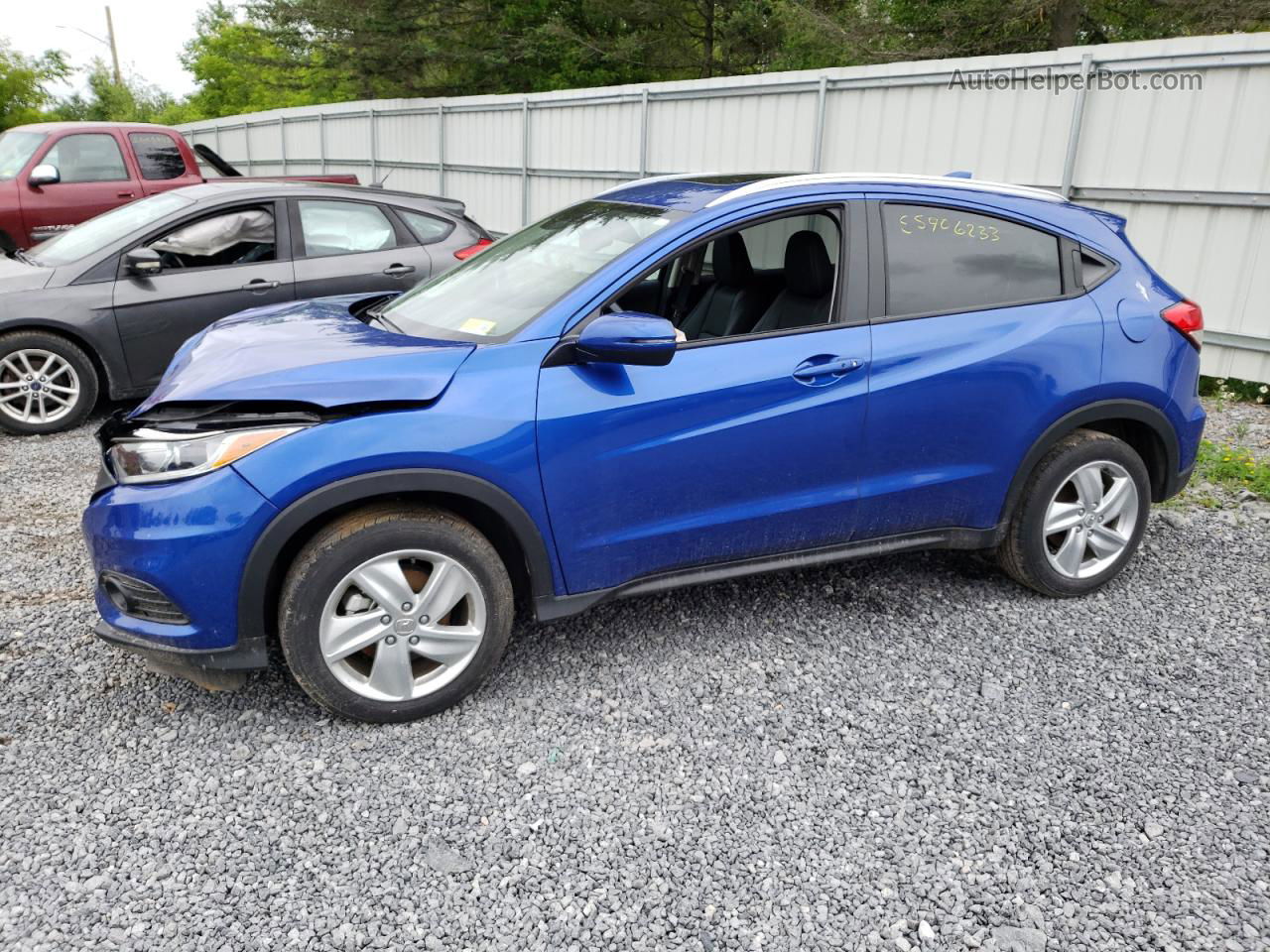 2019 Honda Hr-v Exl Синий vin: 3CZRU6H79KM714560