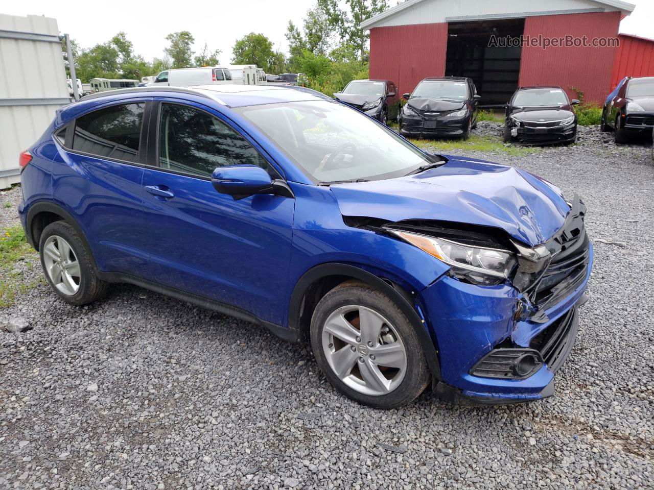 2019 Honda Hr-v Exl Blue vin: 3CZRU6H79KM714560