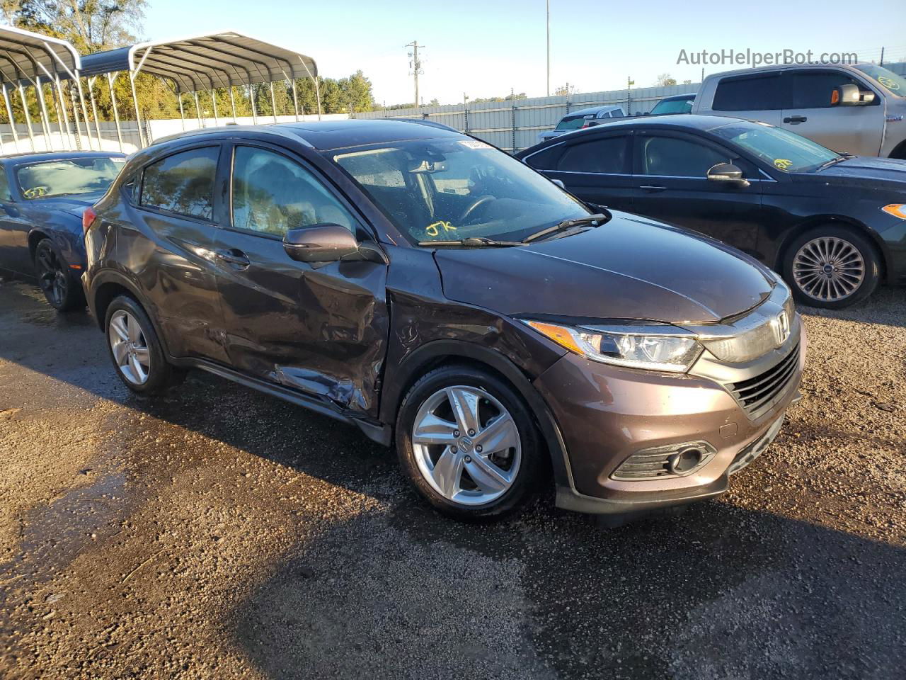 2019 Honda Hr-v Exl Maroon vin: 3CZRU6H79KM735862