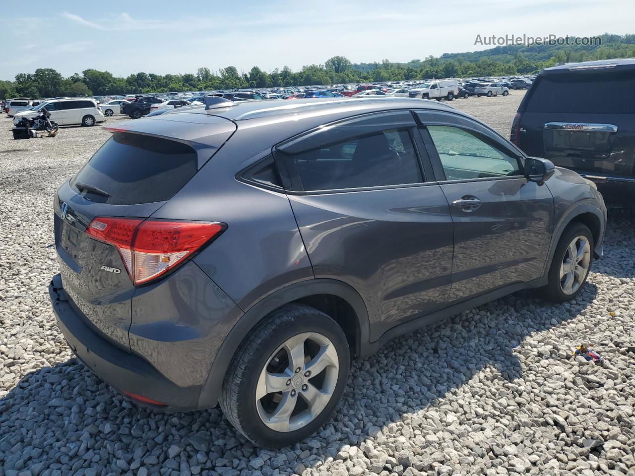 2016 Honda Hr-v Exl Gray vin: 3CZRU6H7XGM700111