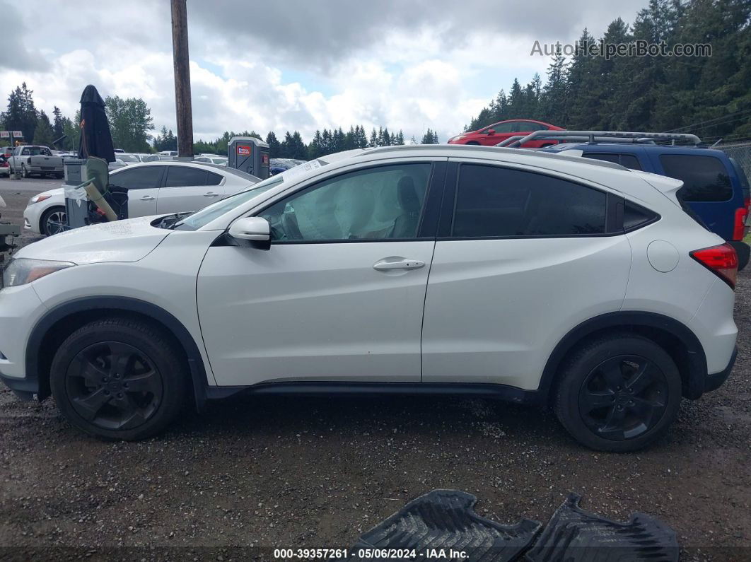 2016 Honda Hr-v Ex-l White vin: 3CZRU6H7XGM700609