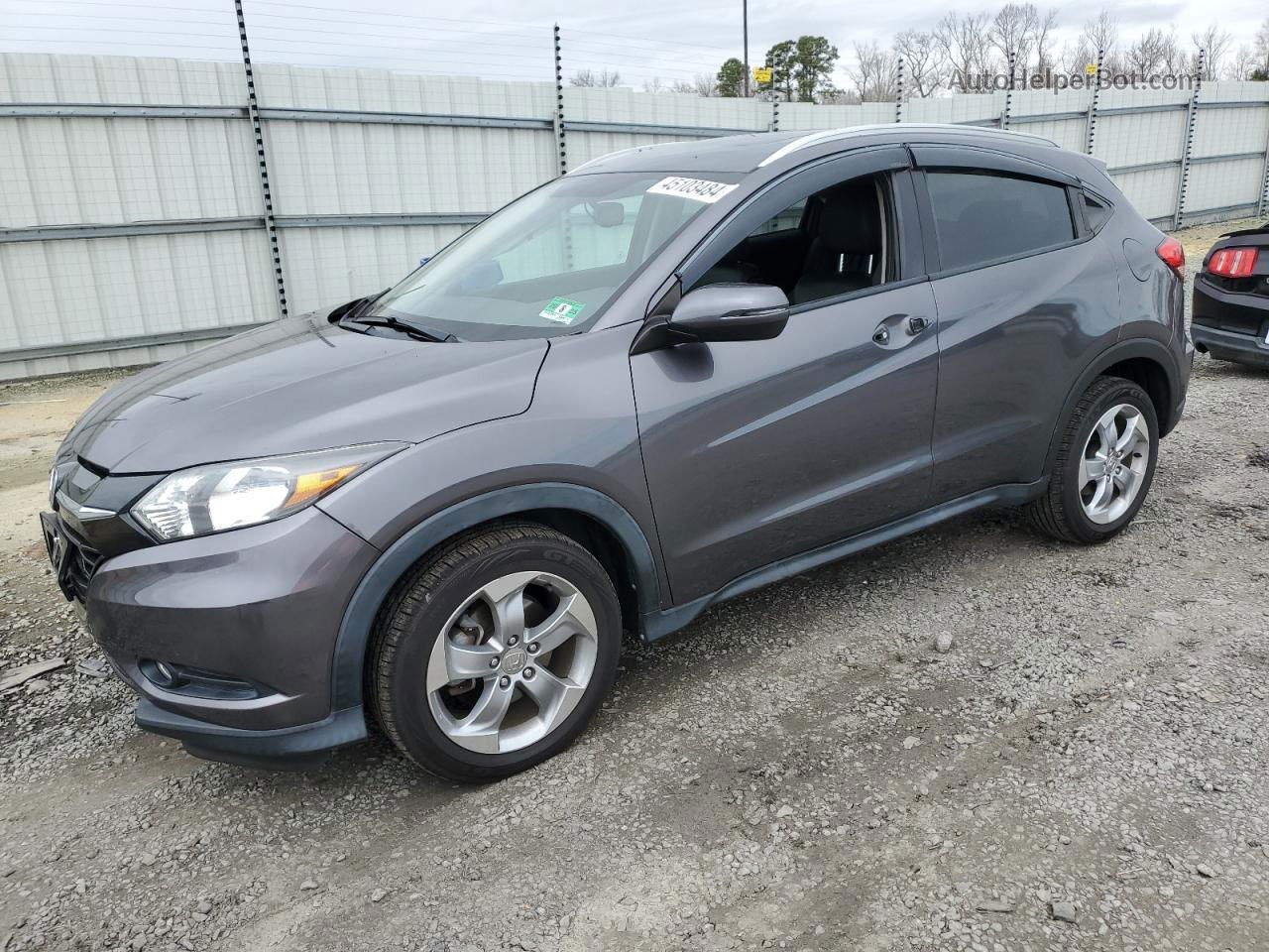 2016 Honda Hr-v Exl Gray vin: 3CZRU6H7XGM760969