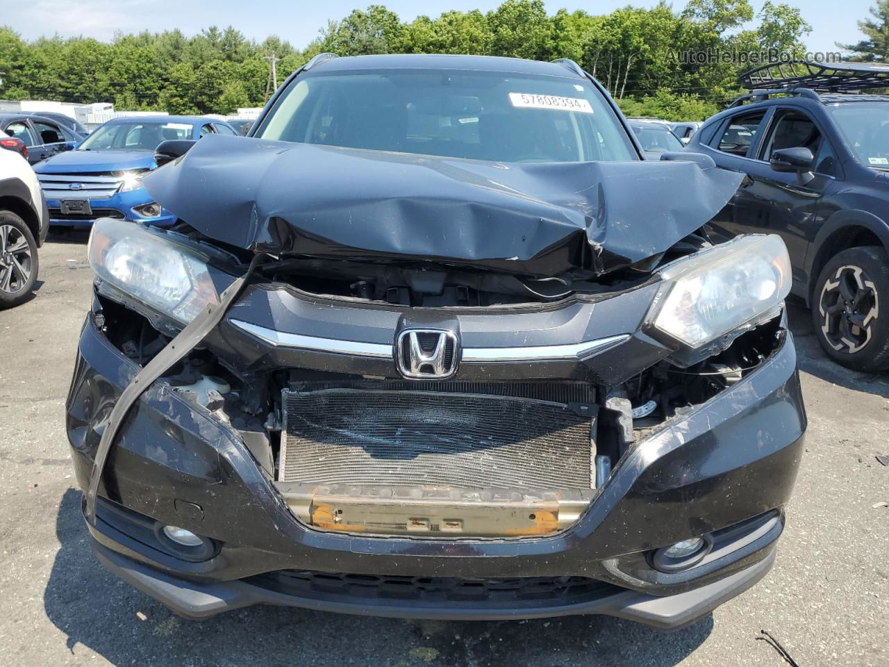 2017 Honda Hr-v Exl Black vin: 3CZRU6H7XHM705665