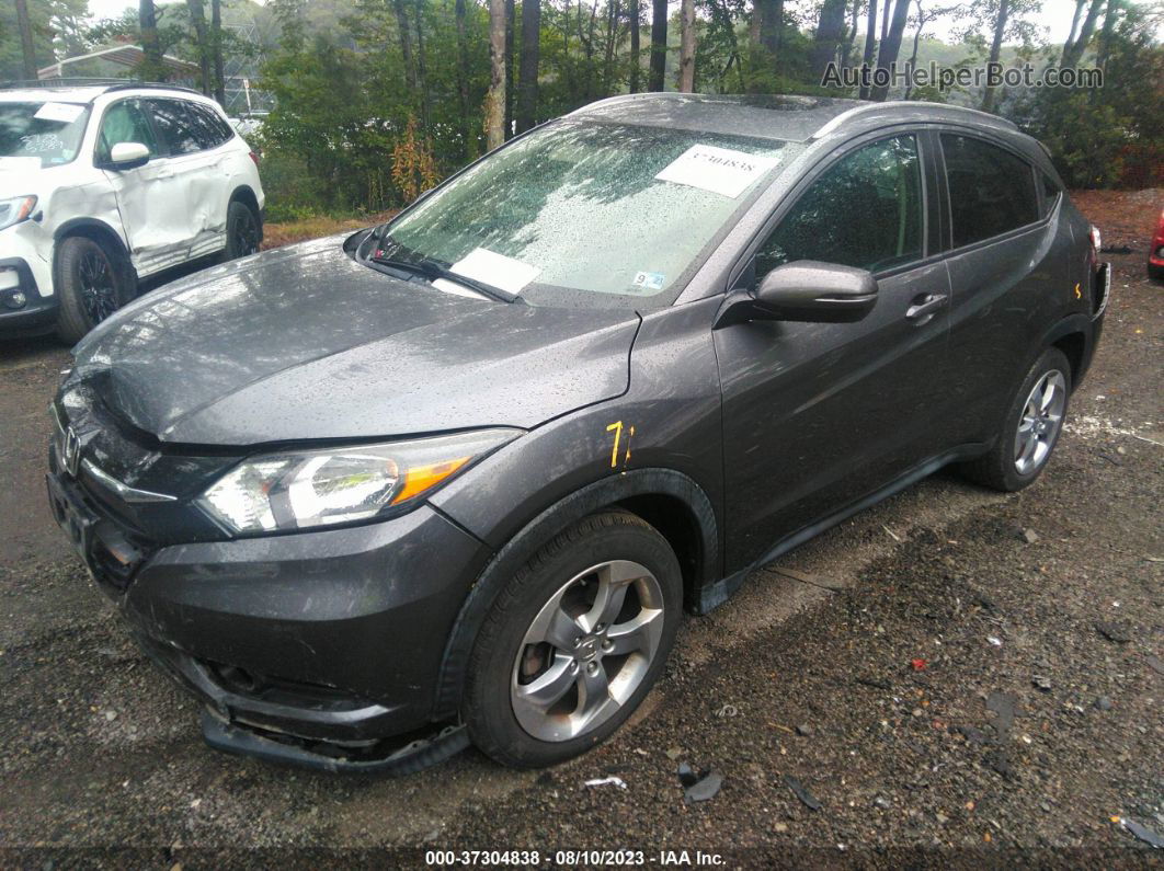 2017 Honda Hr-v Ex-l Navi Gray vin: 3CZRU6H7XHM718609