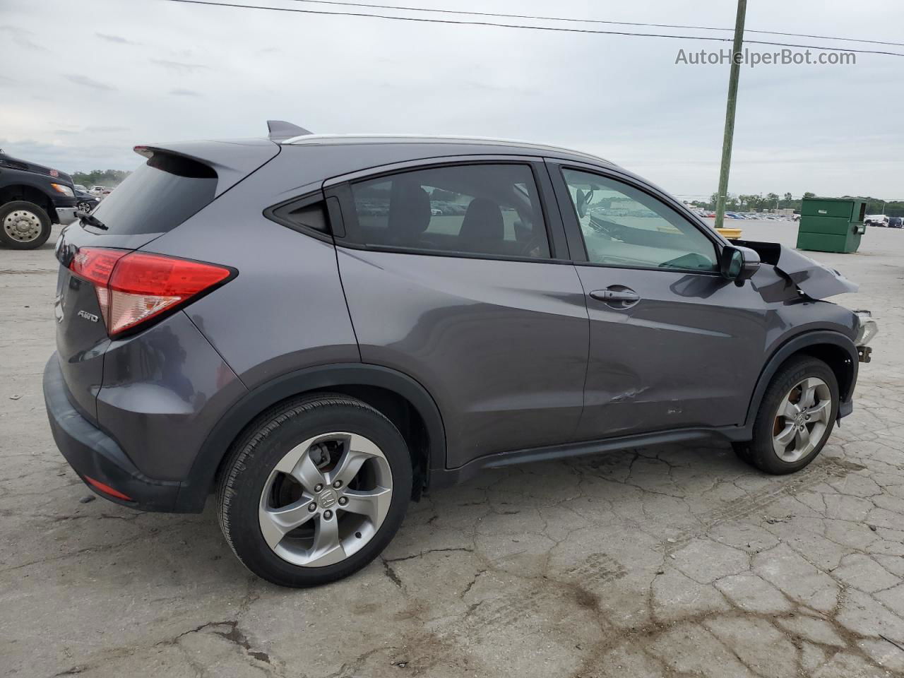 2017 Honda Hr-v Exl Gray vin: 3CZRU6H7XHM729285