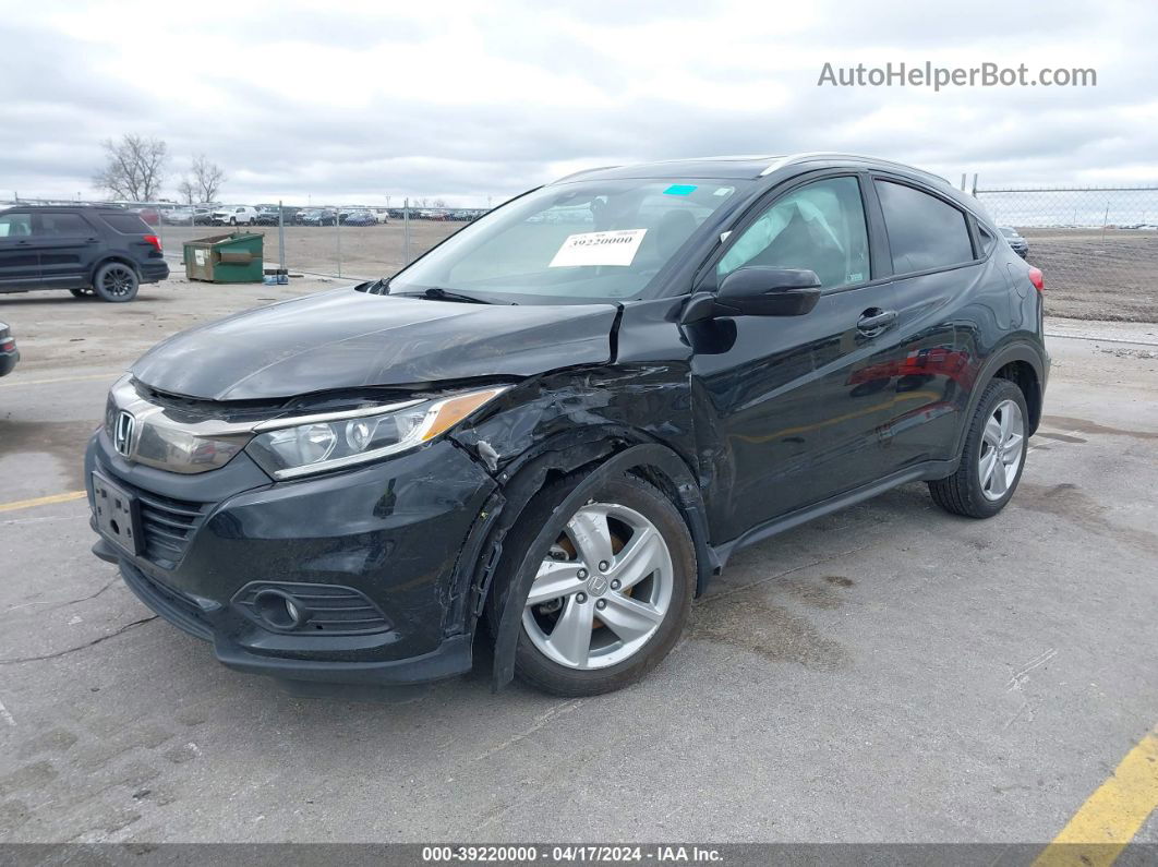 2019 Honda Hr-v Ex-l Black vin: 3CZRU6H7XKM703938