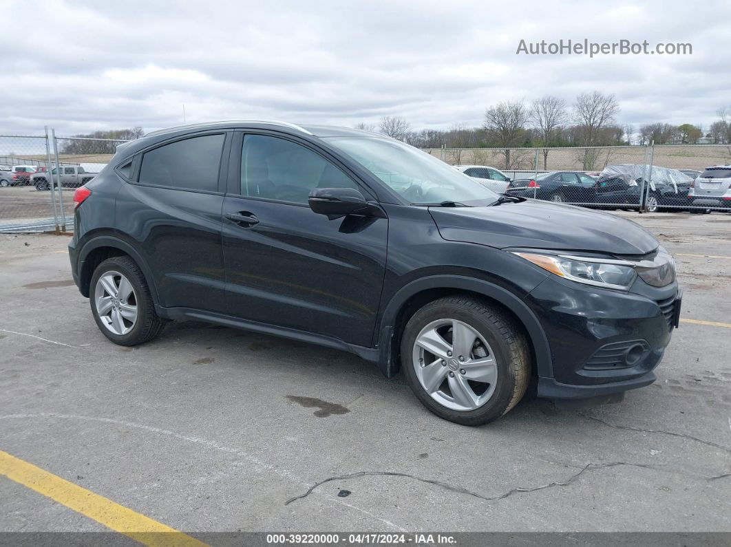 2019 Honda Hr-v Ex-l Black vin: 3CZRU6H7XKM703938