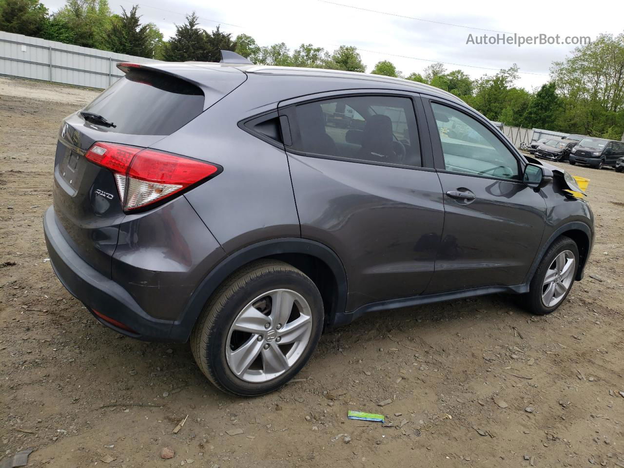 2019 Honda Hr-v Exl Gray vin: 3CZRU6H7XKM724353