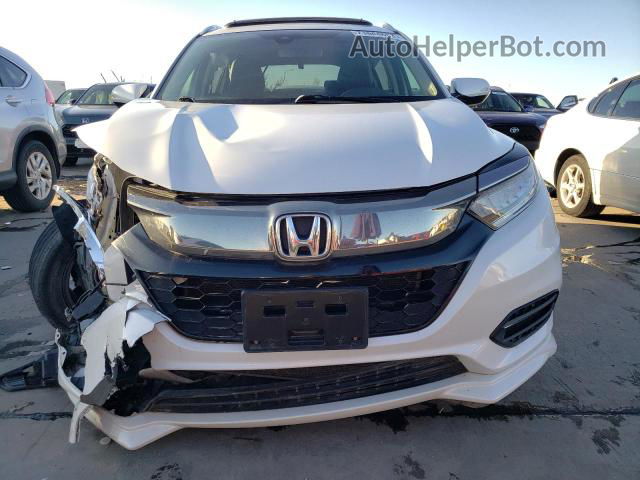 2019 Honda Hr-v Touring White vin: 3CZRU6H91KM733458