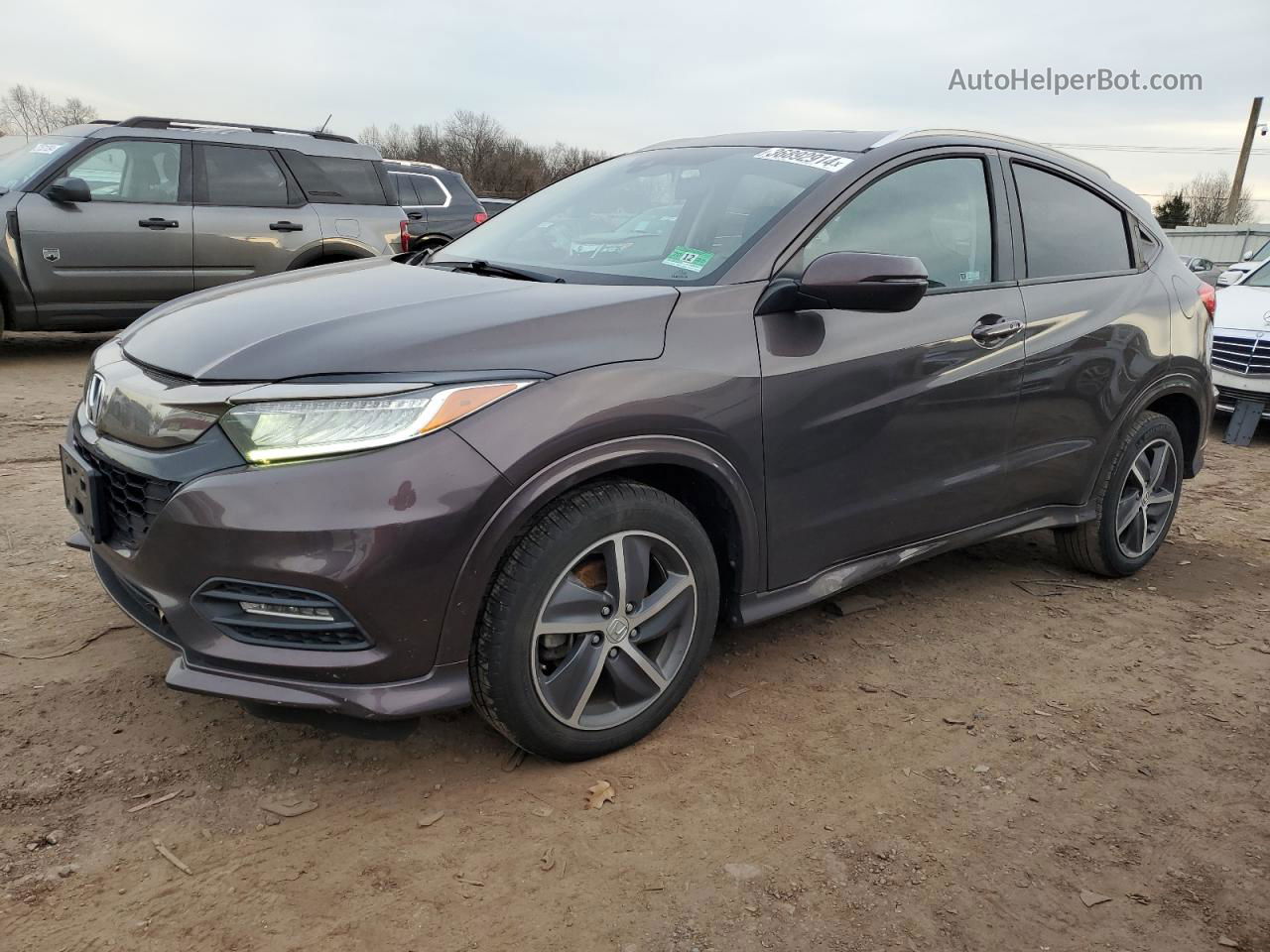 2019 Honda Hr-v Touring Фиолетовый vin: 3CZRU6H93KM701112