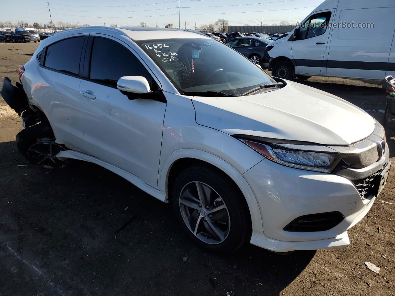 2019 Honda Hr-v Touring Белый vin: 3CZRU6H93KM710764