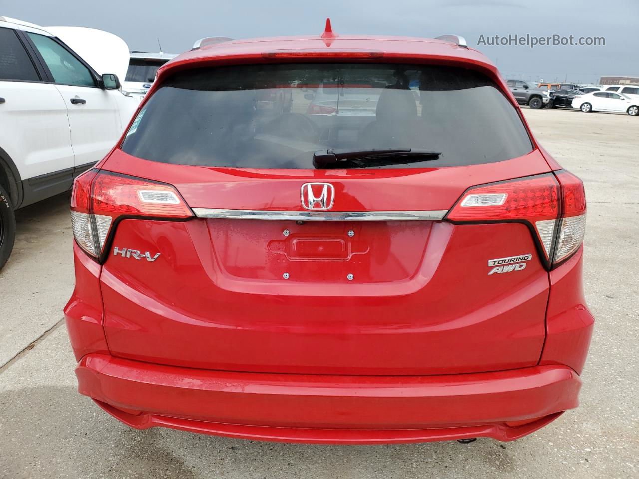 2019 Honda Hr-v Touring Red vin: 3CZRU6H93KM713213