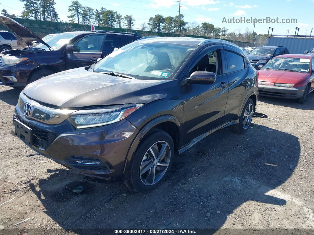 2019 Honda Hr-v Touring Gray vin: 3CZRU6H95KM701113