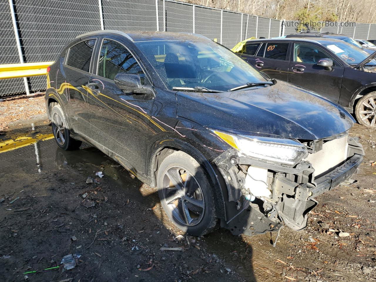 2019 Honda Hr-v Touring Black vin: 3CZRU6H95KM718512