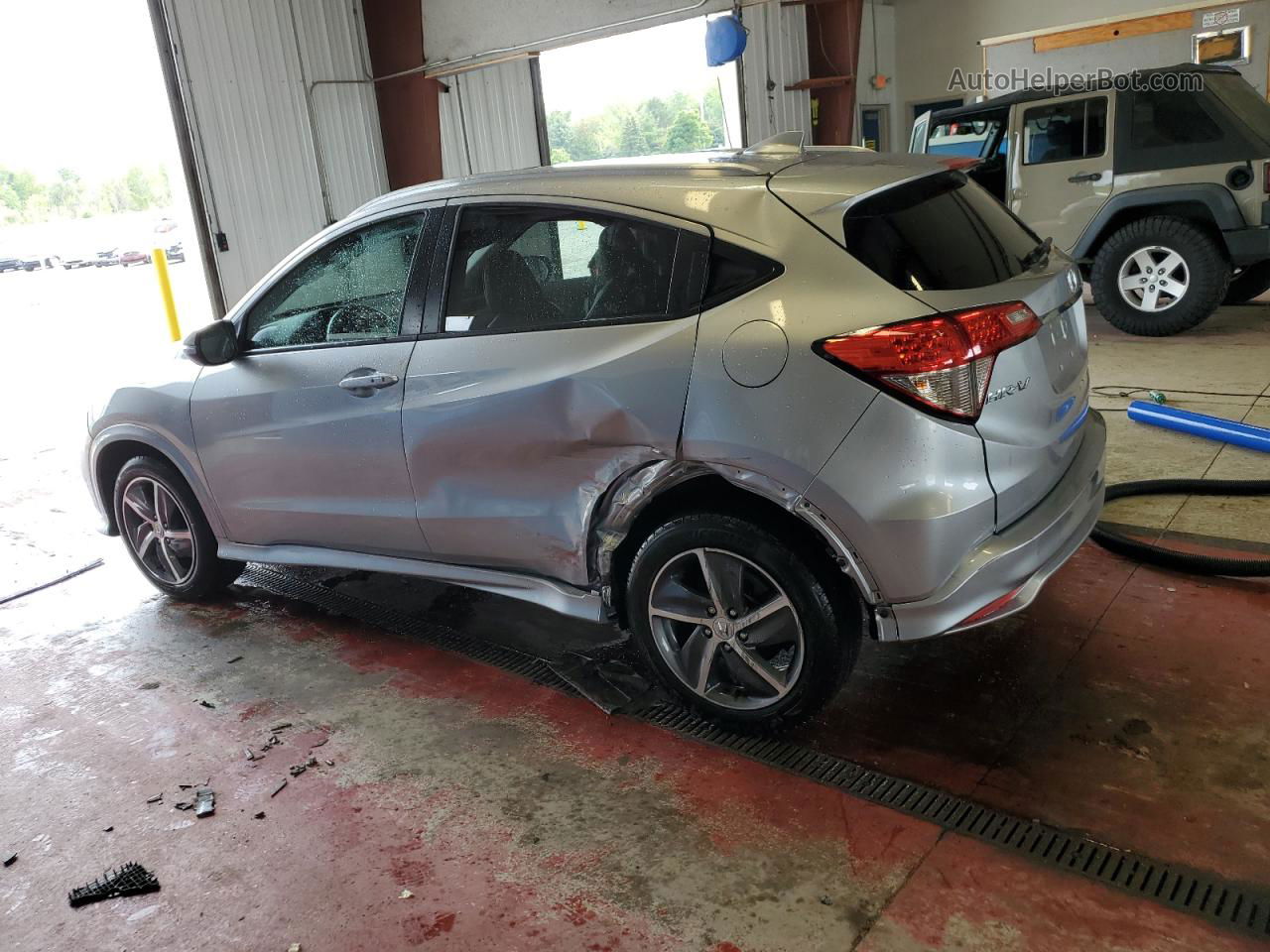 2019 Honda Hr-v Touring Silver vin: 3CZRU6H96KM713609