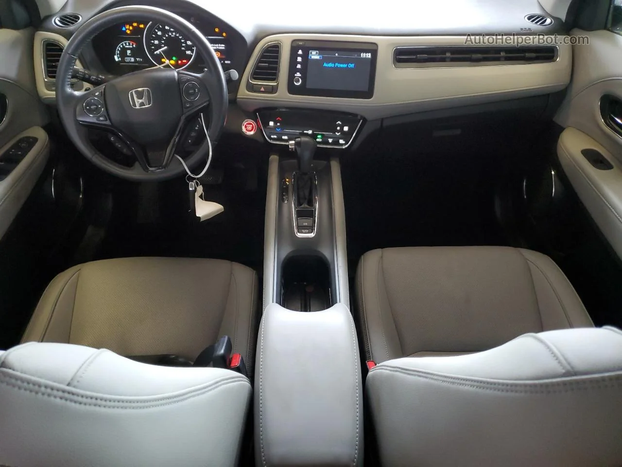2019 Honda Hr-v Touring Silver vin: 3CZRU6H96KM713609