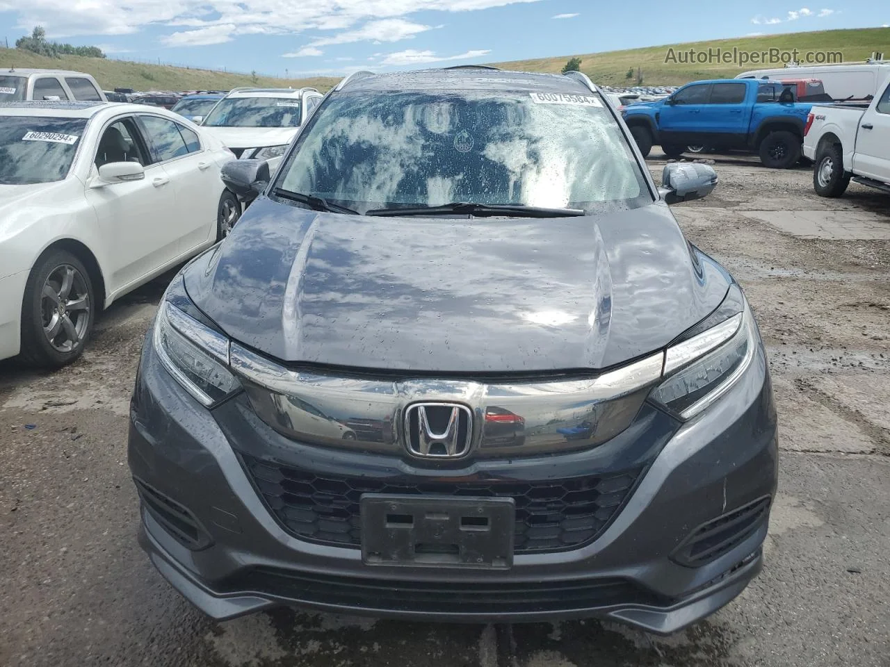 2019 Honda Hr-v Touring Gray vin: 3CZRU6H97KM700111