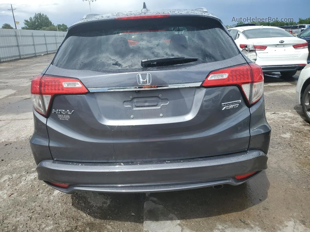 2019 Honda Hr-v Touring Gray vin: 3CZRU6H97KM700111