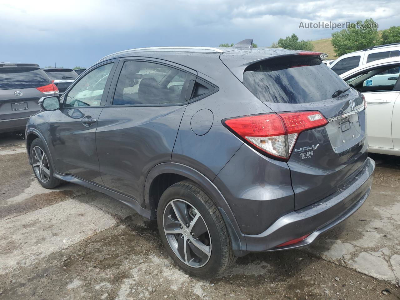 2019 Honda Hr-v Touring Gray vin: 3CZRU6H97KM700111