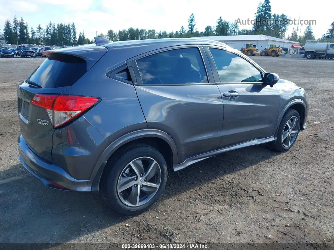 2019 Honda Hr-v Touring Gray vin: 3CZRU6H98KM700389