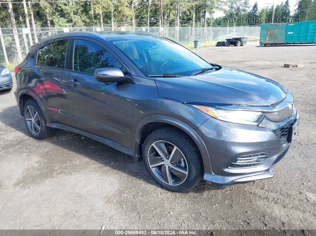 2019 Honda Hr-v Touring Gray vin: 3CZRU6H98KM700389