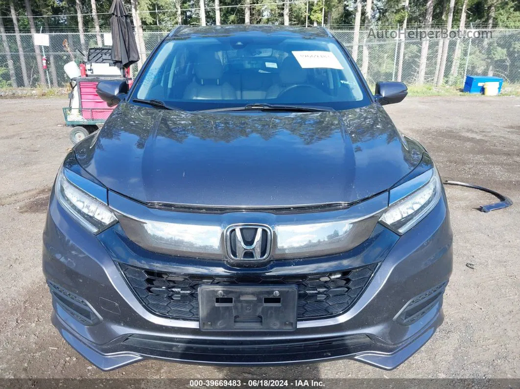 2019 Honda Hr-v Touring Gray vin: 3CZRU6H98KM700389