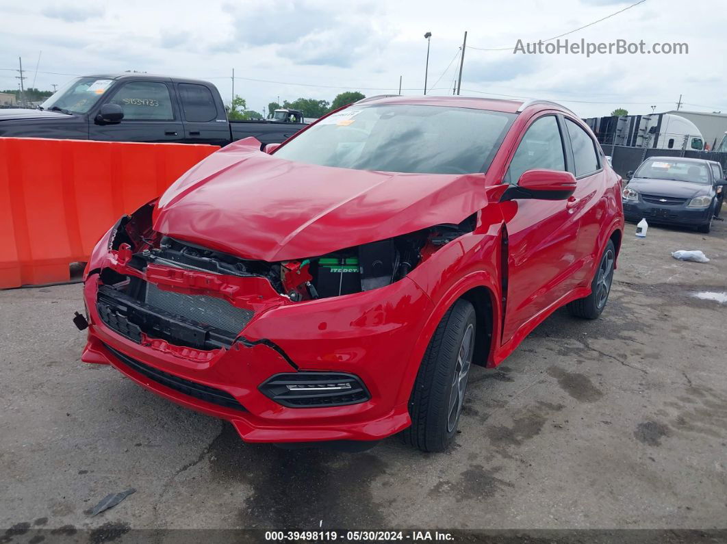 2019 Honda Hr-v Touring Red vin: 3CZRU6H98KM712073