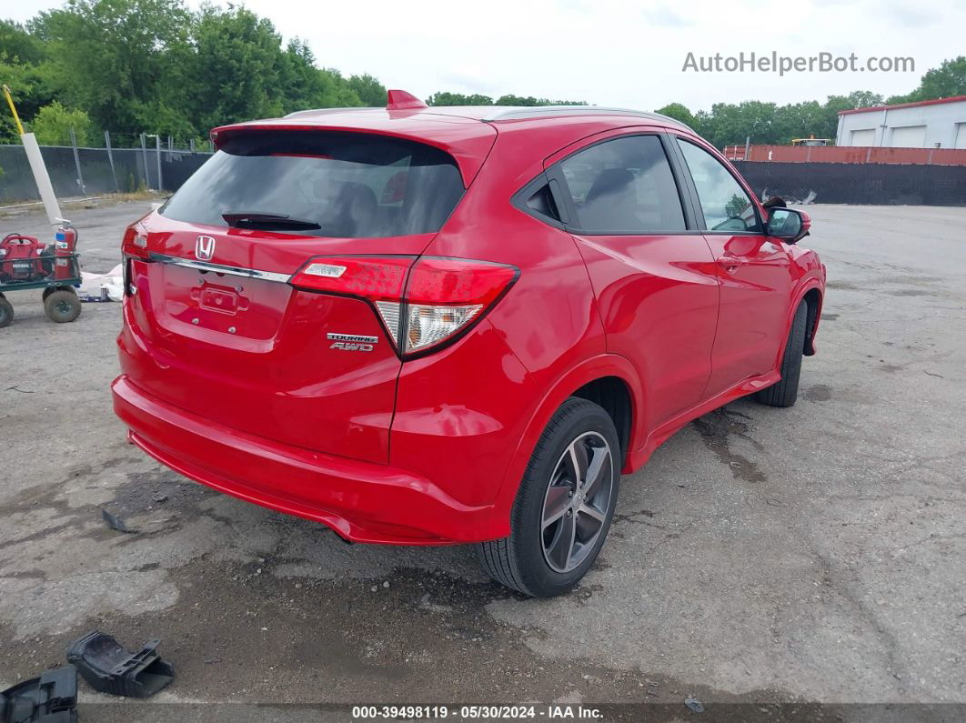 2019 Honda Hr-v Touring Red vin: 3CZRU6H98KM712073