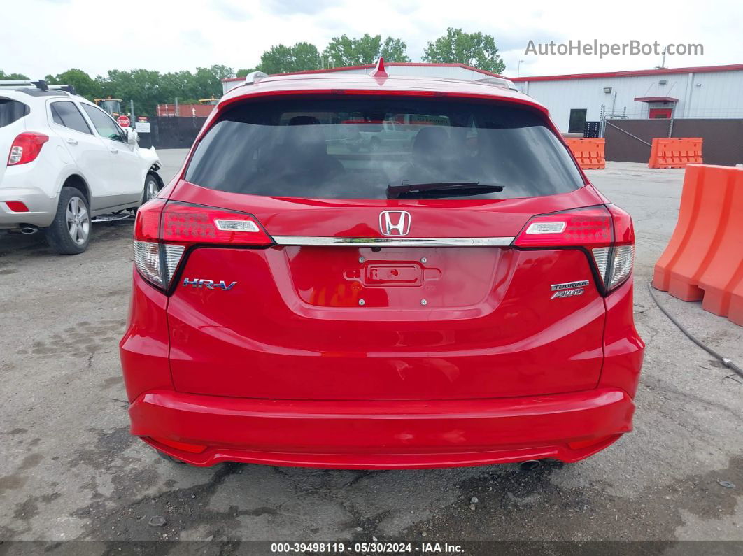 2019 Honda Hr-v Touring Red vin: 3CZRU6H98KM712073