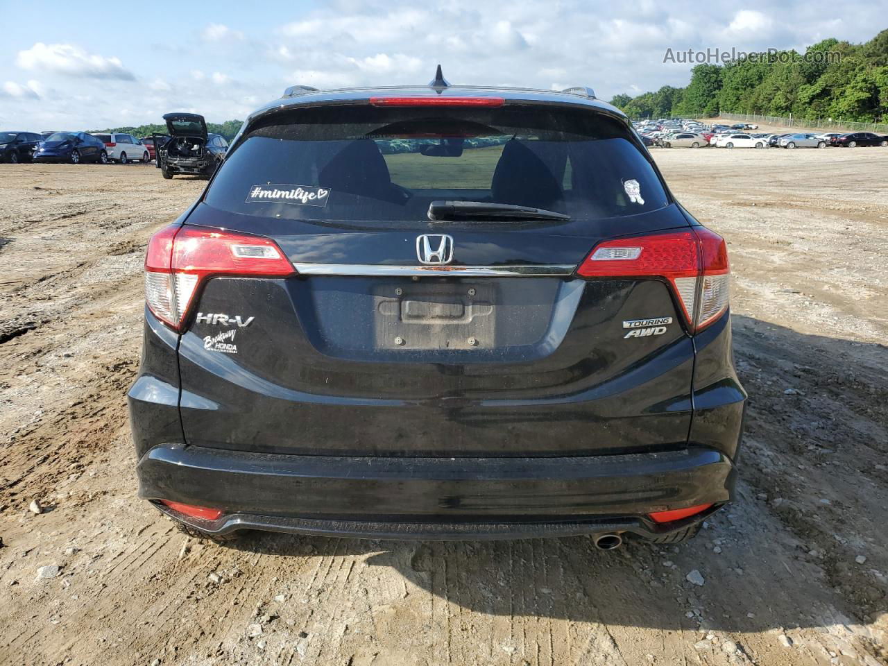 2019 Honda Hr-v Touring Black vin: 3CZRU6H9XKM701219