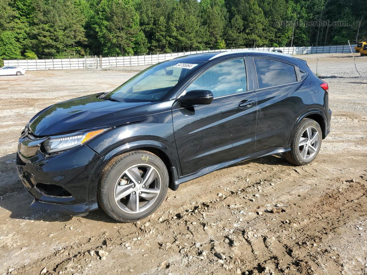 2019 Honda Hr-v Touring Black vin: 3CZRU6H9XKM701219