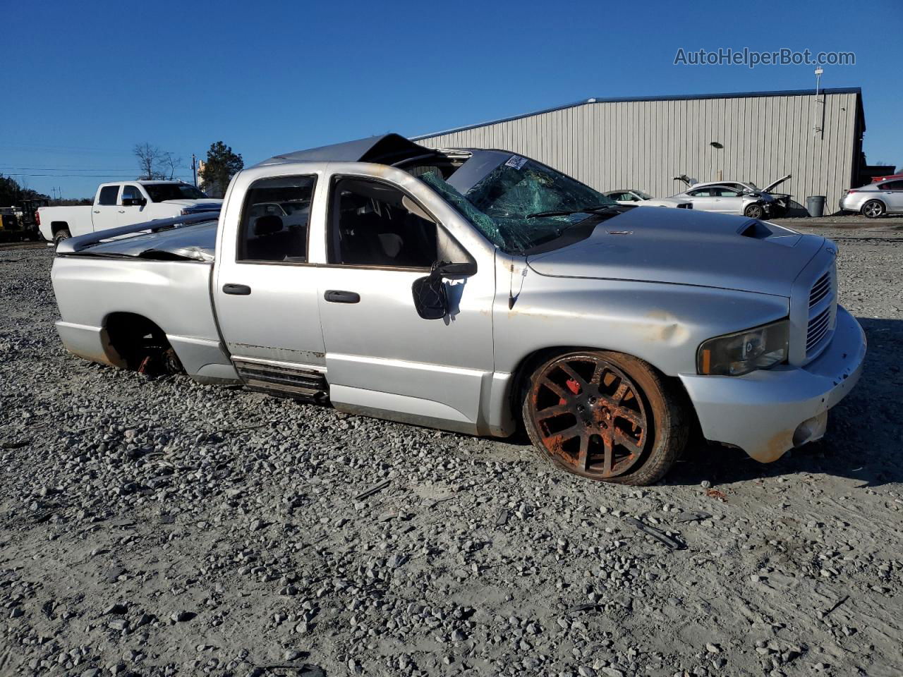 2005 Dodge Ram Srt10  Серебряный vin: 3D3HA18H45G814520