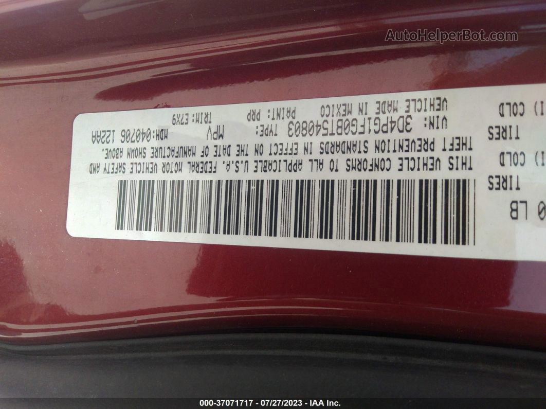 2011 Dodge Journey Mainstreet Red vin: 3D4PG1FG0BT540803