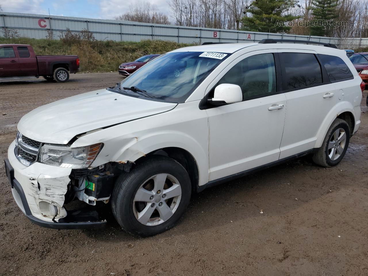 2011 Dodge Journey Mainstreet White vin: 3D4PG1FG0BT552627