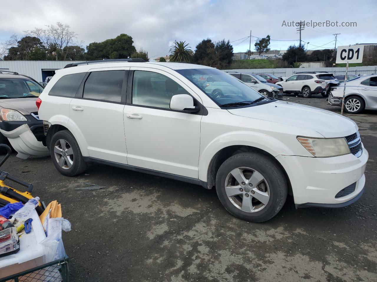 2011 Dodge Journey Mainstreet White vin: 3D4PG1FG2BT521265